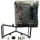 Unitgarage / ユニットガレージ Canvas Side Pannier Scram 22L-30L + Symmetrical Double Subframe NineT, Green/Brown | U201+1632+A2-Green-Brown