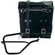 Unitgarage / ユニットガレージ Canvas Side Pannier Scram 22L-30L + Right Subframe Yamaha, Black/Black | U201+2504DX-Black-Black
