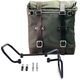 Unitgarage / ユニットガレージ Canvas Side Pannier Scram 22L-30L + Subframe husqvarna 401 (2017-2019), Green/Brown | U201+3000-Green-Brown