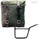 Unitgarage / ユニットガレージ Canvas Side Pannier Scram 22L-30L + Left Subframe Pan America 1250, Green/Brown | U201+3304SX-Green-Brown