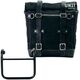Unitgarage / ユニットガレージ Canvas Side Pannier Scram 22L-30L + Subframe R18 for Straight pipe exhaust, Black/Black | U201+3400-Black-Black