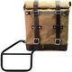 Unitgarage / ユニットガレージ Canvas Side Pannier Scram 22L-30L + Right Subframe Triumph Trident 660, Beige/Brown | U201+3500DX-Beige-Brown