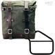 Unitgarage / ユニットガレージ Canvas Side Pannier Scram 22L-30L + Left Subframe Triumph Trident 660, Green/Brown | U201+3500SX-Green-Brown