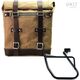 Unitgarage / ユニットガレージ Canvas Side Pannier Scram 22L-30L + Left Subframe BMW CE 04, Beige/Brown | U201+3700SX-Beige-Brown