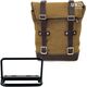 Unitgarage / ユニットガレージ Side Pannier Canvas + Subframe Royal Enfield, Beige/Brown | U001+3800-Beige-Brown