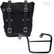 Unitgarage / ユニットガレージ Waxed Suede Side Pannier + Left Subframe Mash, JetBlack | U002+2600SX-JetBlack