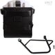 Unitgarage / ユニットガレージ Carrying system in aluminum with adjustable leather front, Quick Release System and frame, Black/Silver | U085+U000+1021SX-Black-Silver