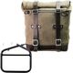 Unitgarage / ユニットガレージ Waxed suede side pannier Scram 22L-30L + Left subframe Ducati Scrambler Series, MossGrey | U202+1007-MossGrey
