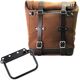 Unitgarage / ユニットガレージ Waxed suede side pannier Scram 22L-30L + subframe R80 G/S, ColoradoBrown | U202+1008-ColoradoBrown