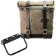 Unitgarage / ユニットガレージ Waxed suede side pannier Scram 22L-30L + subframe R80 G/S, MossGrey | U202+1008-MossGrey