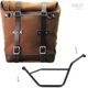 Unitgarage / ユニットガレージ Waxed suede side pannier Scram 22L-30L + Left subframe Bmw GS 850/1100/1150 e AD, ColoradoBrown | U202+1524SX-ColoradoBrown