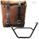 Unitgarage / ユニットガレージ Waxed suede side pannier Scram 22L-30L + Left subframe R1200 GS LC, ColoradoBrown | U202+1901SX-ColoradoBrown