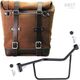 Unitgarage / ユニットガレージ Waxed suede side pannier Scram 22L-30L + Left Subframe R 1200 R LC, ColoradoBrown | U202+2101SX-ColoradoBrown
