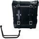Unitgarage / ユニットガレージ Waxed suede side pannier Scram 22L-30L + Right Subframe Guzzi V85 TT, JetBlack | U202+2251DX-JetBlack