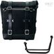 Unitgarage / ユニットガレージ Waxed suede side pannier Scram 22L-30L + Left Subframe Guzzi V85 TT, JetBlack | U202+2251SX-JetBlack