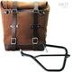 Unitgarage / ユニットガレージ Waxed suede side pannier Scram 22L-30L + Left Subframe Yamaha, ColoradoBrown | U202+2504SX-ColoradoBrown
