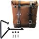 Unitgarage / ユニットガレージ Waxed suede side pannier Scram 22L-30L + Subframe husqvarna svartpilen 701, ColoradoBrown | U202+3002-ColoradoBrown