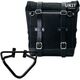 Unitgarage / ユニットガレージ Waxed suede side pannier Scram 22L-30L + Right Subframe husqvarna 200 (2020 until now), JetBlack | U202+3003DX-JetBlack