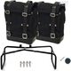 Unitgarage / ユニットガレージ Two Side Panniers Canvas + Double Subframe NineT, Black/Black | 2xU001+1626+A2_Black-Black