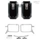 Unitgarage / ユニットガレージ Pair of aluminium Panniers Atlas 40L+40L with Subframes R & GS, Black Panniers + Silver Frames | 2xAL1_BL+1528-Black-Panniers+Silver-Frames
