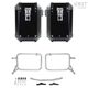 Unitgarage / ユニットガレージ Pair of aluminium Panniers Atlas 47L+41L with Subframes R & GS, Black Panniers + Silver Frames | 2xAL2_BL+1528-Black-Panniers+Silver-Frames