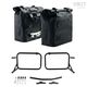 Unitgarage / ユニットガレージ Two Khali side panniers in TPU 35L - 45L + Pair of aluminium plates with Inox Subframe R & GS, Black Panniers + Black Frames | 2xUG002+2xAL0+1528-Black-Panniers+Black-Frames