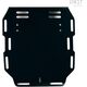 Unit Garage Pan America HD Luggage plate for single seat, Black | 3311-Black