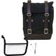 Unit Garage SIDE PANNIER CANVAS + LEFT SUBFRAME TRIUMPH SCRAMBLER 1200 XC_XE, Black-Brown | U001-1019SX-Black-Brown