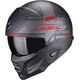 Scorpion / スコーピオン Exo Combat 2 Xenon Helmet Black Matt Red XS | 182-418-24-02