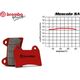 Brembo / ブレンボ フロントブレーキパッドセット YAMAHA FZR 400 1990 + | 07YA35SA