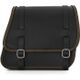 Ends Cuoio / エンズクオイオ バッグ Sporty（スポーティー） 右側 - ブラックレザー - オークル（黄土色）ステッチ | SPO.N.CTOC.DX