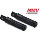 Mizu レーシング パッセンジャーフットペグ ABE認可品 ブラック/ブラック | 409SS1120018