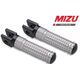 Mizu レーシングフットペグ ABE認可品 ブラック/シルバー | 409ST1110007