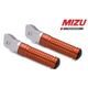 Mizu レーシングフットペグ ABE認可品 シルバー/オレンジ | 409TO1110001