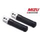 Mizu レーシング パッセンジャーフットペグ ABE認可品 シルバー/ブラック | 409TS1120018
