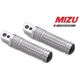 Mizu レーシング パッセンジャーフットペグ ABE認可品 シルバー/シルバー | 409TT1120003