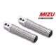 Mizu レーシング パッセンジャーフットペグ ABE認可品 シルバー/シルバー | 409TT1120028