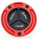 LighTech / ライテック Fuel Tank Cap with Spin Locking, Color: Black-Red | TF24N/R