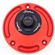 LighTech / ライテック Fuel Tank Cap With Rapid Locking, Color: Black-Red | TR18N/R