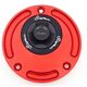 LighTech / ライテック Fuel Tank Cap With Rapid Locking, Color: Black-Red | TR20N/R