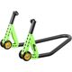 LighTech / ライテック Aluminum Rear Stand With Rollers, Color: Green | RSA23RVER