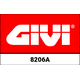 GIVI / ジビ Wind shield - Trans - 485x500 mm (HXB) - o. ABE - | 8206A