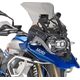 GIVI / ジビ Windscreen for BMW R 1200 GS 17-18, R 1250 GS, R 1250 GS Adventure, color light smoke, HxW 43,5 x 43, fitting kit required to install | 5124D