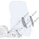 GIVI / ジビ Windscreen for BMW C 400 GT, dim. HxW 76,5x58cm, requires D5132KIT fitting kit | 5132DT