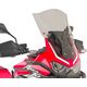 GIVI / ジビ Windscreen for Honda CRF1100L Africa Twin, color Light Smoke, dim. HxW 49x36,5 cm, 16,5 cm higher than oe, fits oe headlight fairing | D1179S