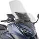 GIVI / ジビ Windscreen for Yamaha TMAX 560 22-, color Clear, dim. HxW 62,5x59,5 cm higher than oe, fits oe headlight fairing | D2161ST