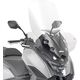 GIVI / ジビ Screen for SYM Maxsym 400 Euro 5 21-, color clear, dim. HxW 77,5 x 72 cm, 18cm higher than oe, fits oe headlight fairing | D7065ST