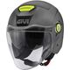 GIVI / ジビ Jet helmet 12.5 SOLID COLOR Grey, Size 54/XS | H125BG76754