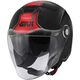 GIVI / ジビ Jet helmet 12.5 GRAPHIC TOUCH Matte Black/Red, Size 61/XL | H125FTHBR61