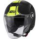 GIVI / ジビ Jet helmet 12.5 GRAPHIC TOUCH Matte Black/Yellow, Size 56/S | H125FTHBY56